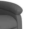 vidaXL Fauteuil inclinable de massage Gris Similicuir