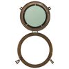 vidaXL Miroir en forme de hublot mural &Oslash;38 cm&nbsp;aluminium et verre