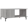 vidaXL Table basse sonoma gris 90x50x40 cm bois d'ing&eacute;nierie
