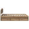 vidaXL Cadre de lit Ch&ecirc;ne artisan 140 x 200 cm Bois de pin massif