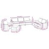 vidaXL Ensemble de canap&eacute;s 4 pcs avec coussins Cr&egrave;me Velours
