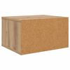 vidaXL Support d'imprimante Ch&ecirc;ne artisanal 40 x 32 x 24 cm