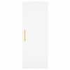 vidaXL Buffet haut Blanc 34,5x34x180 cm Bois d'ing&eacute;nierie