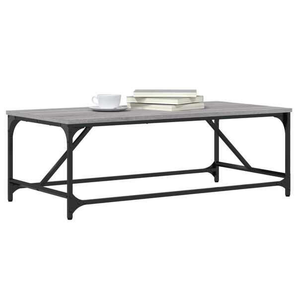 vidaXL Table basse Sonoma gris 100x50x35 cm Bois d'ing&eacute;nierie