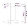 vidaXL Table d'appoint Ch&ecirc;ne marron 33x33x34,5 cm Bois d'ing&eacute;nierie