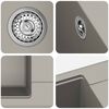 vidaXL &Eacute;vier Gris 560 x 460 mm 80% Quartz et 20% R&eacute;sine