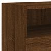 vidaXL Meuble TV mural ch&ecirc;ne marron 80x30x30 cm bois d'ing&eacute;nierie