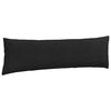 vidaXL Coussins de canap&eacute; 2 pcs Noir 145 x 40 cm tissu