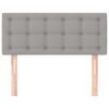vidaXL Tête de lit Gris clair 90x5x78/88 cm Tissu