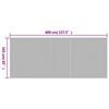 vidaXL Cloison de s&eacute;paration blanc largeur 400 cm hauteur 165 cm bambou