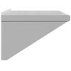 vidaXL &Eacute;tag&egrave;re murale 75x45x31 cm argent&eacute; acier inoxydable
