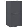 vidaXL Portant de bois chauffage anthracite 40x30x80 cm