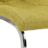 vidaXL Chaises &agrave; manger cantilever lot de 2 vert tissu