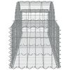 vidaXL Paniers à gabions arqués 6 pcs 200x50x40/60 cm fer galvanisé