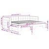 vidaXL Lit de jour avec gigogne et matelas vert fonc&eacute; 80x200cm velours