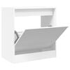 vidaXL Armoire &agrave; chaussures blanc 60x34x63,5 cm bois d'ing&eacute;nierie