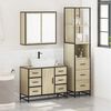 vidaXL Ensemble de meubles de salle de bain 3 pcs ch&ecirc;ne sonoma