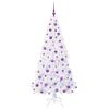 vidaXL Sapin de Noël artificiel avec 300 LED Blanc 180 cm PVC et Acier