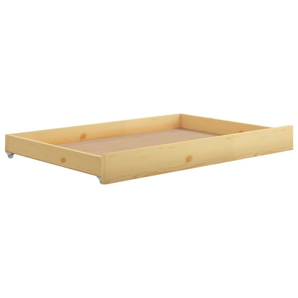 vidaXL Tiroirs de lit 2 pcs Bois de pin massif