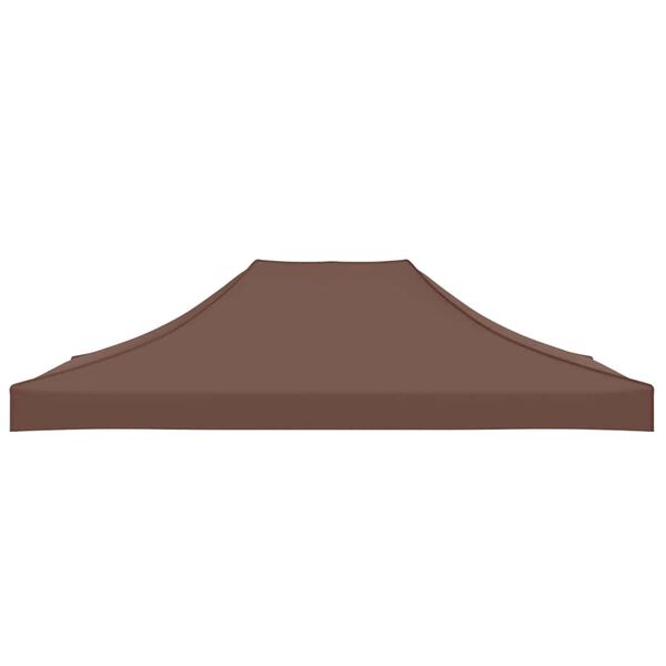 vidaXL Toit de tente de r&eacute;ception 4x3 m Marron 270 g/m&sup2;