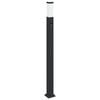 vidaXL Borne lumineuse avec d&eacute;tecteur 110 cm Noir IP44