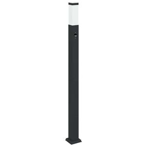 vidaXL Borne lumineuse avec d&eacute;tecteur 110 cm Noir IP44