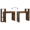 vidaXL Bureau Chêne fumé 100 x 40 x 90 cm Bois d'ingénierie