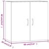vidaXL Armoire murale Gris b&eacute;ton 60x31x60 cm Bois d'ing&eacute;nierie