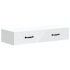 vidaXL Table d'appoint murale Blanc 87,5 x 34,5 x 17 cm