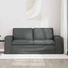 vidaXL Canap&eacute; 140cm Gris fonc&eacute; M&eacute;tал