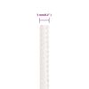 vidaXL Corde de bateau Blanc complet 5 mm 25 m Polypropyl&egrave;ne
