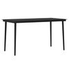 vidaXL Ensemble &agrave; manger de jardin coussins 7pcs Gris et noir