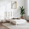 vidaXL Cadre de lit sans matelas blanc 100x200 cm bois de pin massif