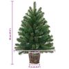 vidaXL Sapin de No&euml;l artificiel avec 150 LED Vert 95 cm PE et PVC