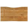 vidaXL Dessus de table 100x60x2,5 cm bord vivant bois massif manguier