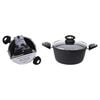 Excellent Houseware Casserole avec couvercle 24 cm Aluminium forg&eacute;