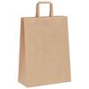 vidaXL Sacs en papier 50 pcs avec poign&eacute;es marron 26x12x35 cm