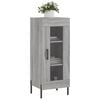 vidaXL Buffet Sonoma gris 34,5x34x90 cm Bois d'ing&eacute;nierie