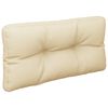 vidaXL Coussin de palette beige 80x40x12 cm tissu