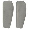 vidaXL T&ecirc;te de lit avec oreilles Gris clair 93x23x78/88 cm Velours