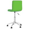 vidaXL Chaises &agrave; manger pivotantes lot de 4 vert similicuir