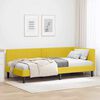 vidaXL Cadre de lit d'angle Jaune 90 cm x 190 cm VeloursetContreplaqu&eacute;
