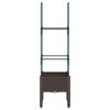 vidaXL Jardini&egrave;re avec treillis marron 40x40x142,5 cm PP