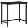 vidaXL table Ch&ecirc;ne noir 100 x 50 x 76,5 cm Bois d'ing&eacute;nierie et acier