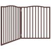 vidaXL Barri&egrave;re pour chien pliable 2 panneaux 160 cm bois de peuplier