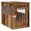 vidaXL Meuble de cage chiens vieux bois 55x75x65 cm bois d'ing&eacute;nierie
