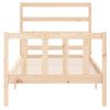vidaXL Cadre de lit sans matelas 90x200 cm bois de pin massif