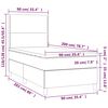 vidaXL Sommier &agrave; lattes de lit avec matelas Vert fonc&eacute; 90x200 cm