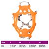 vidaXL Crampons pour chaussures avec 10 pointes Orange S