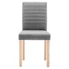 vidaXL Chaises &agrave; manger lot de 2 gris clair tissu